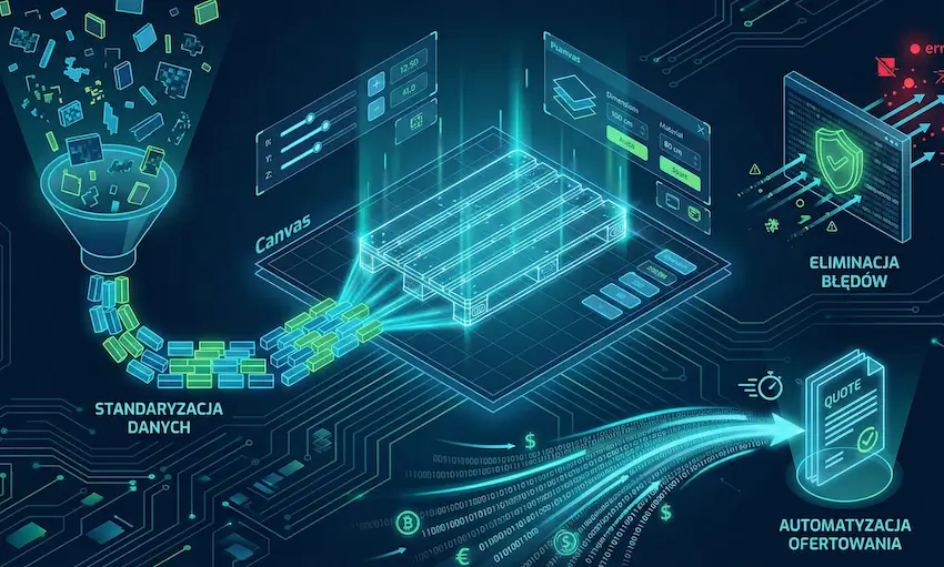 konfigurator palet z wizualizacja w czasie rzeczywistym od cybersolus