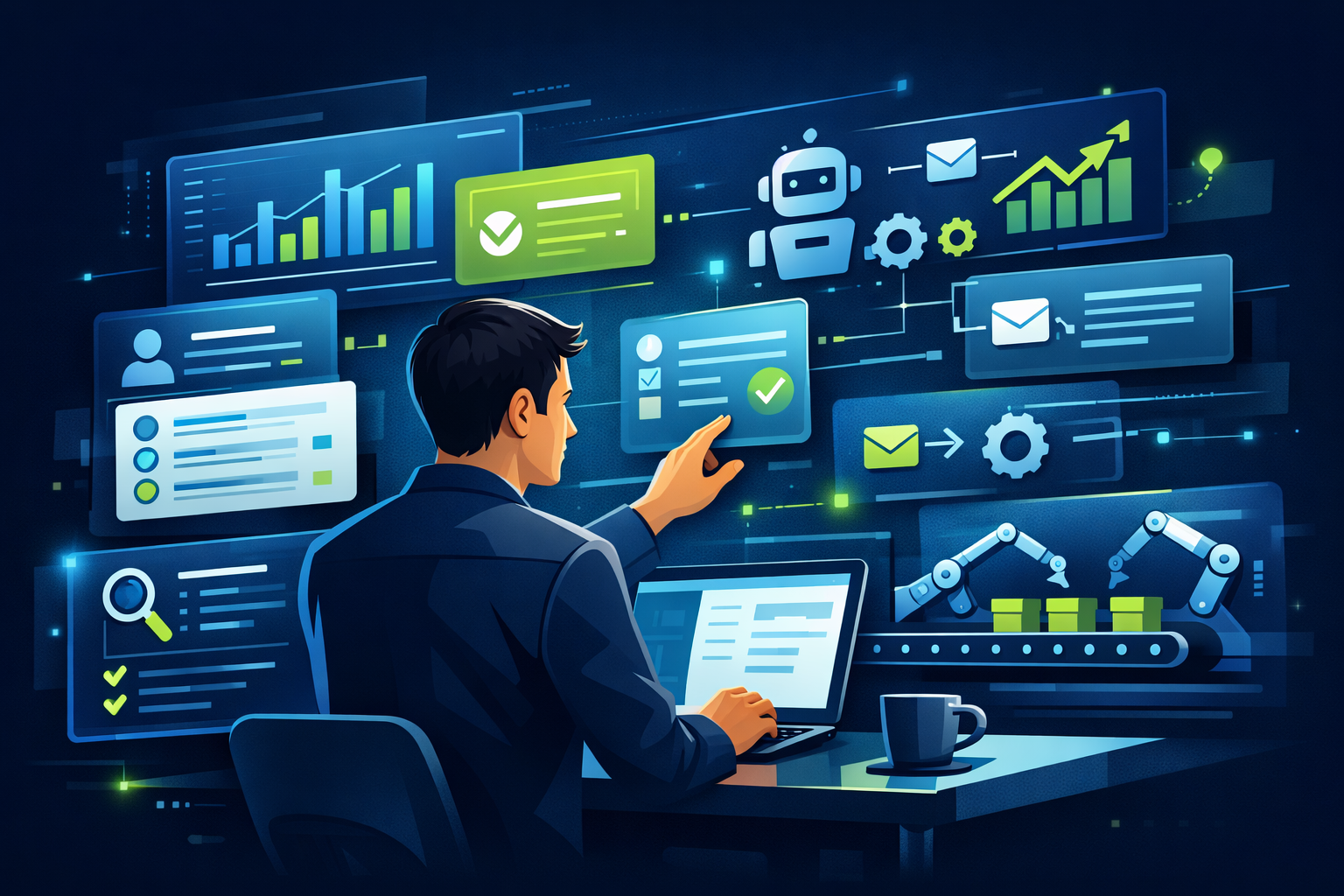 AI wspierające proces biznesowy na poziomie klasyfikacji, streszczenia i rekomendacji