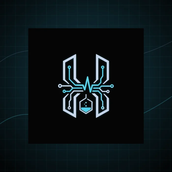 Nowe logo Hybspec na technicznym tle z liniami sygnałowymi